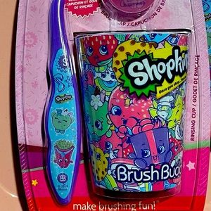 💝 Shopkins toothbrush and cup set 💝